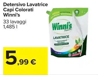 Carrefour Detersivo Lavatrice Capi Colorati Winni's offerta