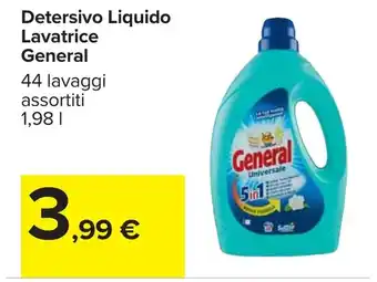 Carrefour Detersivo Liquido Lavatrice General offerta