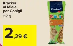 Carrefour Kracker al Miele per Conigli offerta