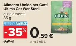 Carrefour Alimento Umido per Gatti Ultima Cat Wer Steril offerta