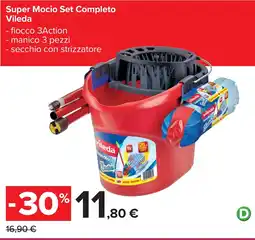 Carrefour Super Mocio Set Completo Vileda offerta