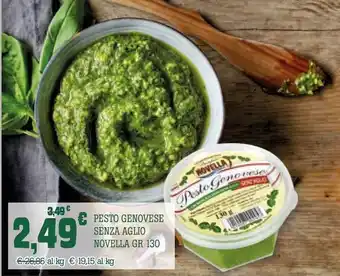 Banco Fresco Pesto genovese senza aglio novella offerta