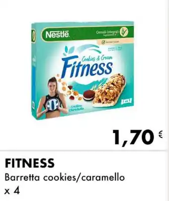 Iper Tosano FITNESS Barretta cookies/caramello x 4 offerta