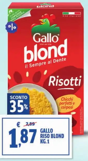 Sigma Gallo riso blond offerta