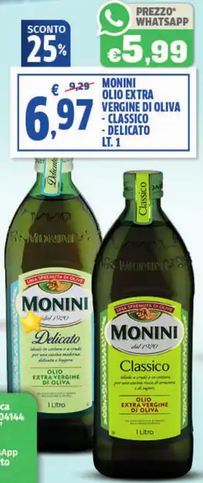 Sigma Monini olio extra vergine di oliva offerta