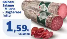 Sigma Galbanl Salame - Milano - Ungherese l'etto offerta