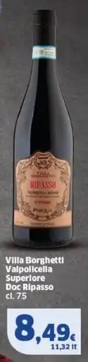 Sigma Villa Borghetti Valpolicella Superlore Doc Ripasso offerta