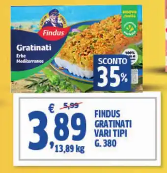 Sigma Findus gratinati vari tipi offerta