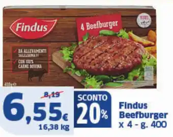 Sigma Findus Beefburger offerta