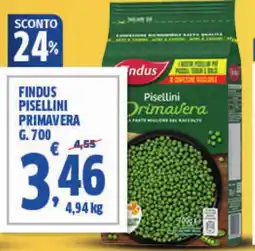 Sigma Findus pisellini primavera offerta