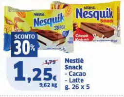 Sigma Nestle Snack - Cacao - Latte offerta