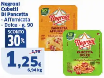 Sigma Negronl Cubetti DI Pancetta offerta