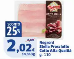 Sigma Negroni Stella Prosciutto Cotto Alta Qualità offerta