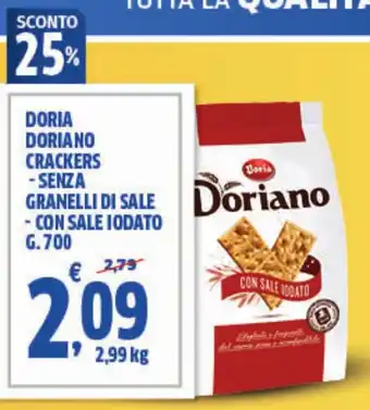 Sigma Doria doriano crackers offerta