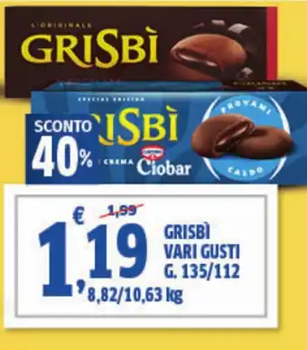 Sigma Grisbì vari gusti offerta