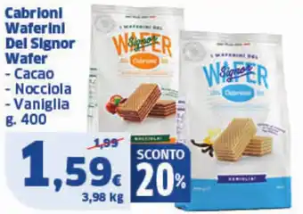 Sigma Cabrionl Waferini Del Signor Waferini Wafer offerta