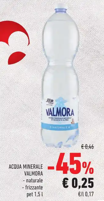 Conad Acqua minerale valmora offerta