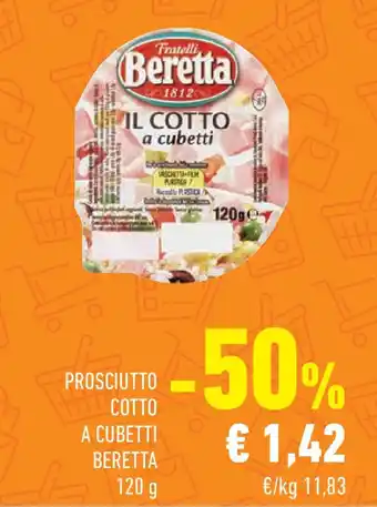 Conad Prosciutto hcotto a cubetti BERETTA offerta