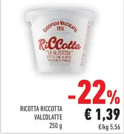 Conad Ricotta riccotta VALCOLATTE offerta