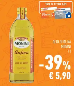 Conad Olio di oliva MONINI 11 offerta