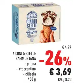 Conad 6 coni 5 stelle SAMMONTANA offerta