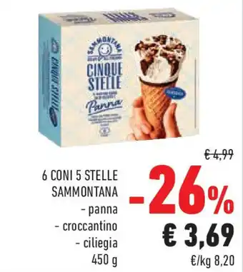 Conad 6 coni 5 stelle SAMMONTANA offerta