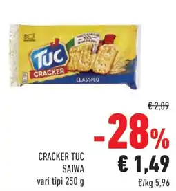 Conad Cracker tuc SAIWA offerta