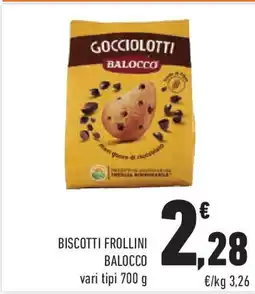 Conad Biscotti frollini BALOCCO vari tipi offerta