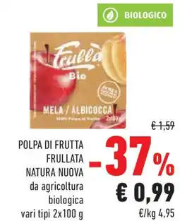 Conad Polpa di frutta frullata natura nuova offerta