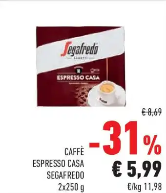 Conad Caffè espresso casa SEGAFREDO offerta