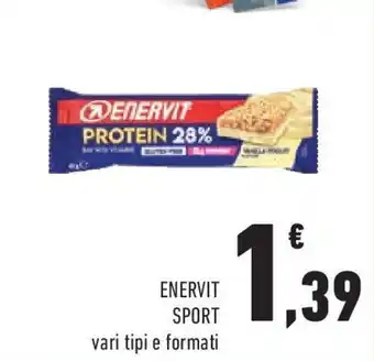 Conad Enervit sport vari tipi e formati offerta