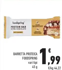 Conad Barretta proteica FOODSPRING vari tipi offerta