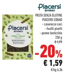 Conad Pasta senza glutine PIACERSI CONAD offerta