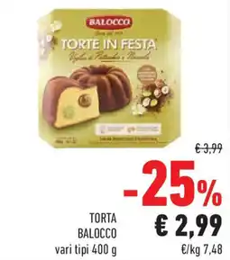 Conad Torta BALOCCO vari tipi offerta