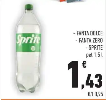 Conad Fanta dolce - fanta zero - sprite offerta