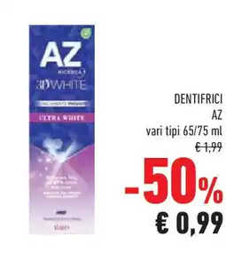 Conad Dentifrici AZ vari tipi offerta