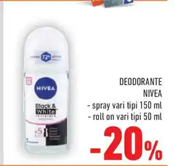 Conad Deodorante NIVEA offerta