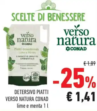 Conad Detersivo piatti VERSO NATURA CONAD offerta