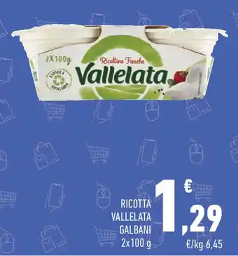 Conad Ricotta vallelata GALBANI offerta