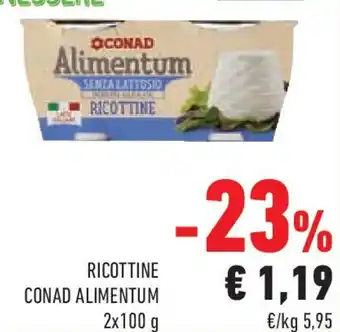 Conad Ricottine conad ALIMENTUM offerta