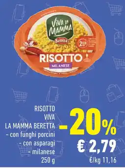 Conad Risotto viva LA MAMMA BERETTA offerta