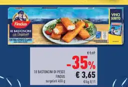 Conad 18 bastoncini di pesce FINDUS surgelati offerta