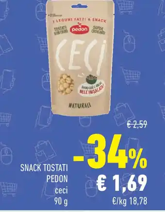 Conad Snack tostati PEDON offerta