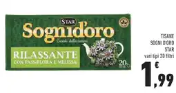 Conad Tisane sogni d'oro STAR offerta