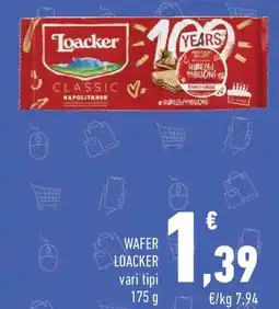 Conad Wafer LOACKER vari tipi offerta