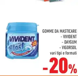 Conad Gomme da masticare - VIVIDENT - DAYGUM offerta