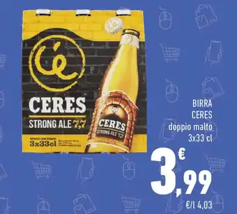 Conad Birra CERES doppio malto offerta