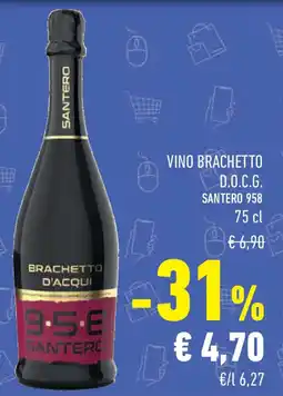 Conad Vino brachetto D.O.C.G. SANTERO 958 offerta