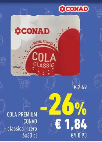 Conad Cola premium CONAD classica - zero offerta