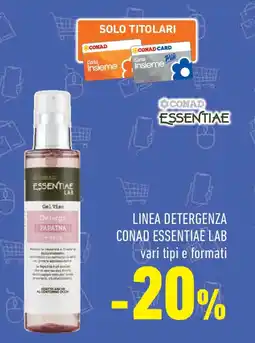 Conad Linea detergenza conad ESSENTIAE LAB offerta